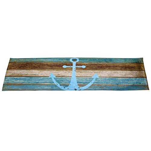 WINOMO 40x60cm Rutschfeste Fußmatte Teppich für Zuhause Maritim Fußmatte Küche Eingang Boden Vorleger - 3