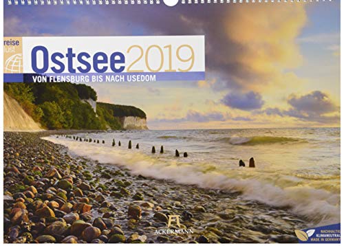 Ostsee ReiseLust 2019, Wandkalender im Querformat (45x33 cm) - Reisekalender Meer und Küste mit Monatskalendarium